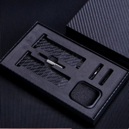 Lightweight Luxury KIT - Carbon Fiber Case & Strap for Apple Watch
